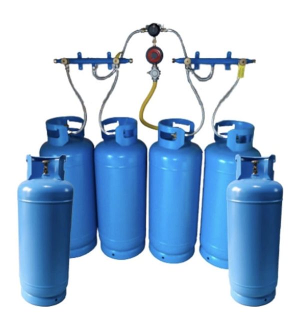 Kit complet cu 6 butelii 50 de litri pentru centrala termica cu inversor automat