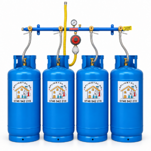 Kit complet cu 4 butelii 80 de litri pentru centrala termica